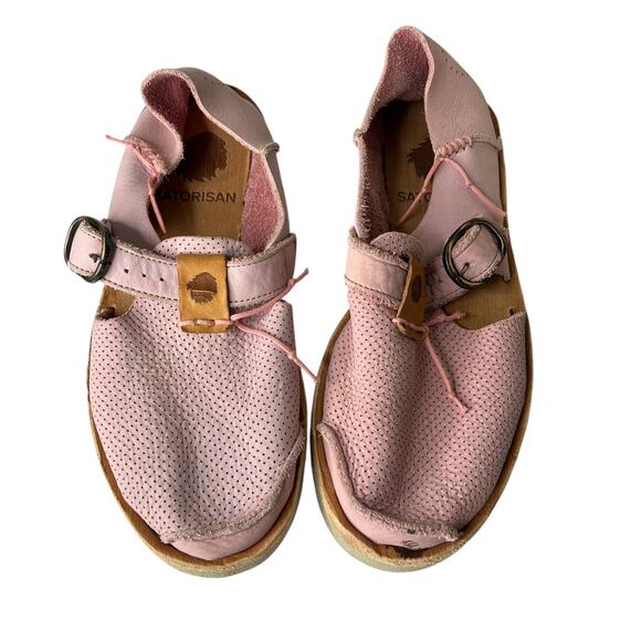 Satorisan Women's Shoe Size 37 6 6.5 Benirras Pink Microperforated Rustic Hippie - Picture 1 of 9